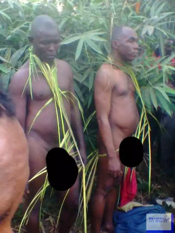 Photo: Mob Strips Pastor & Native Doctor That Has Been Giving Him “Power” Unclad